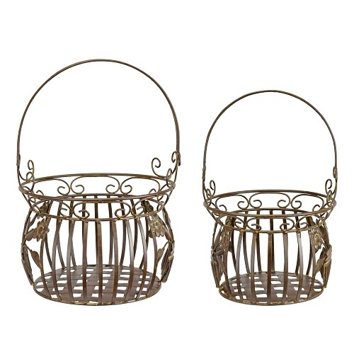 IRON BASKETS AND OTHER CONTAINERS