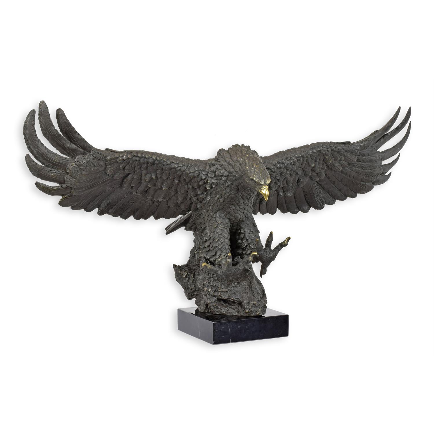 Decosite.com : A Bronze Sculpture Of A Descending Eagle